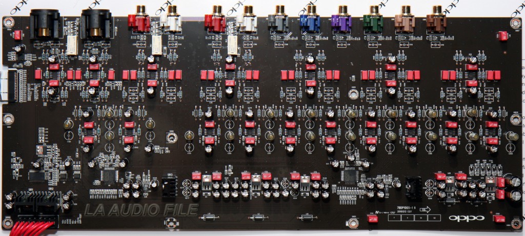 A nude photo showing discrete analog circuitry for each channel.